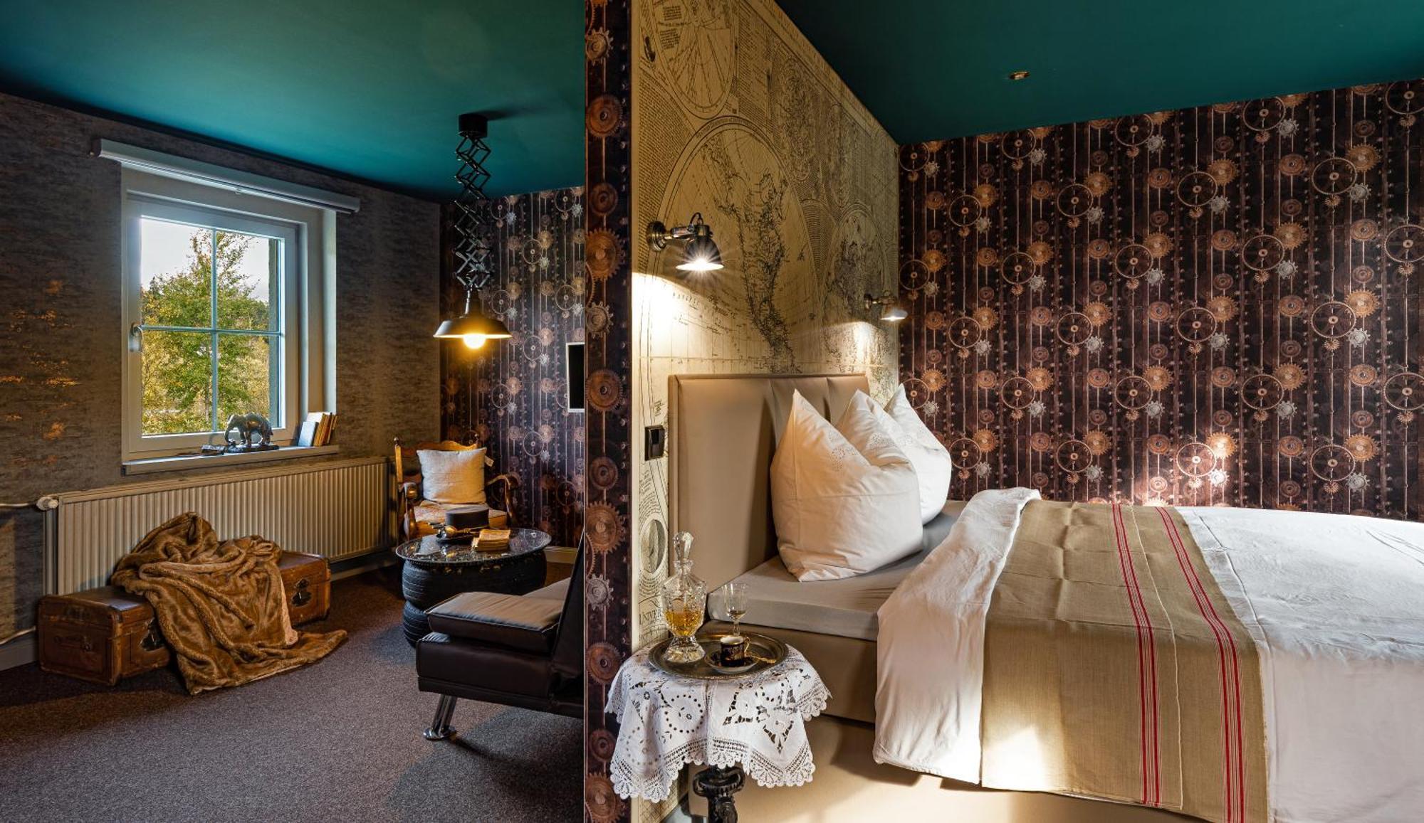 Weltraumbahnhof Rautenkranz - Steampunk Hotel Muldenhammer Bagian luar foto